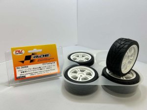 画像1: ライド(RIDE)/36084/1/10ツーリングカー用26mm幅 5スポークホイール接着済みラジアルタイヤ  4個入り