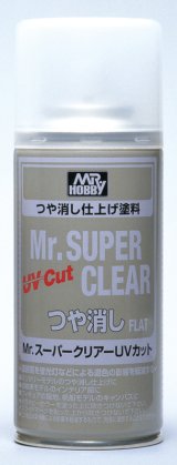 クレオス/B523/Mr.スーパークリアーUVカット(溶剤系スプレー) つや消し