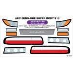 画像: 【ネコポス対応】ラップアップ(WRAP-UP)/0016-22/REAL 3D ディテールアップデカール【ABC ZERO-ONE SUPER BODY S13】クリスタルテール&プロジェクターver.