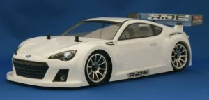 画像1: ライド(RIDE)/37027/Mシャーシー用 スバル BRZ レースカーコンセプトボディ ホワイトプリント済み (未組立)