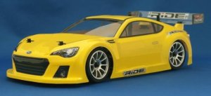 画像1: ライド(RIDE)/37028/Mシャーシー用スバルBRZレースカーコンセプトボディ(蛍光イエロープリント済)(未組立)