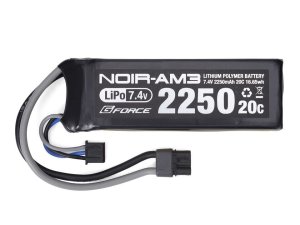 画像1: 【ネコポス対応】G-FORCE(ジーフォース)/GFG911/Noir LiPo 7.4V 2250mAh ミニS 互換サイズ 次世代コネクタ仕様