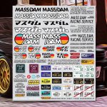 画像: 【ネコポス対応】T4WORKS/MD-SK-33/Mass Damper MASS/DAM Mini Decal Sheet Y