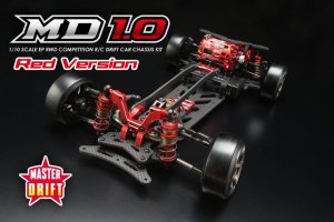 画像1: (4月末発売予定/予約分)YOKOMO(ヨコモ)/MDR-010R/MD1.0 マスタードリフト シャーシキット(レッドバージョン) (未組立)