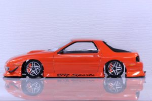 パンドラRC(Pandora RC)/PAB-3160/MAZDA RX-7 FC3Sクリアボディセット(未塗装) - ラジコンカー全国通販の日本橋模型 RCセンター