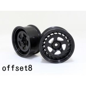 画像1: 【ネコポス対応】ワールドプロ/WW-0606BK_WH/SSR Formula AERO SPOKE ホイール オフセット6(浅リム) 2個入